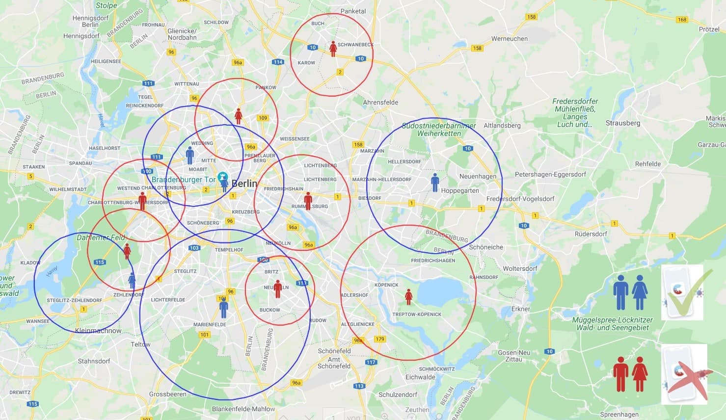 Are Corona-Warn-App users more cautious? – Behavioral data from Germany