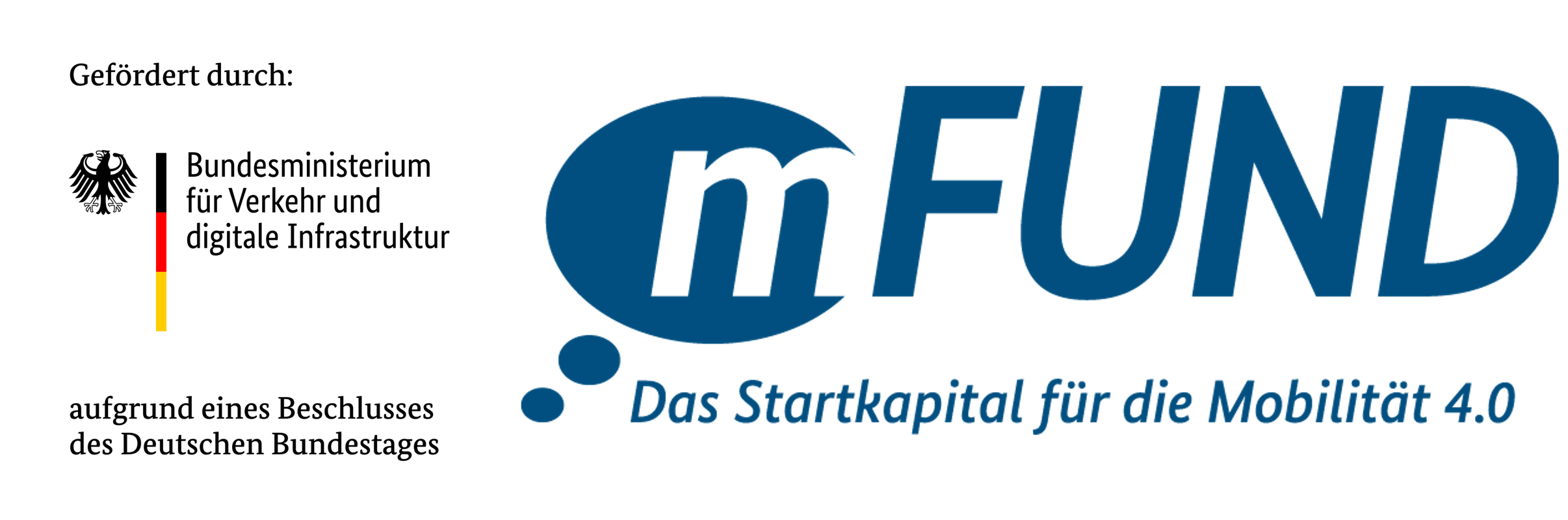 Logos of BMVI and mFUND